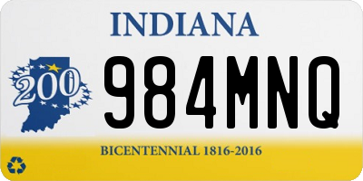 IN license plate 984MNQ