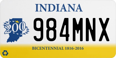 IN license plate 984MNX