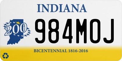 IN license plate 984MOJ