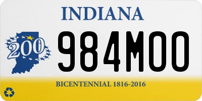 IN license plate 984MOO