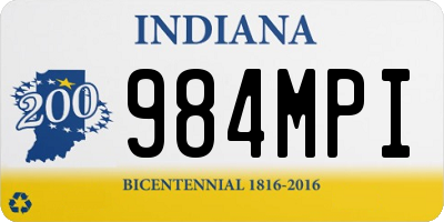 IN license plate 984MPI