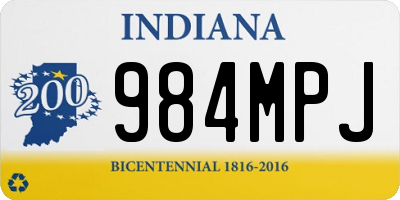 IN license plate 984MPJ