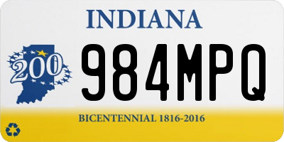 IN license plate 984MPQ