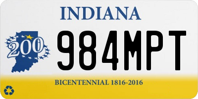 IN license plate 984MPT