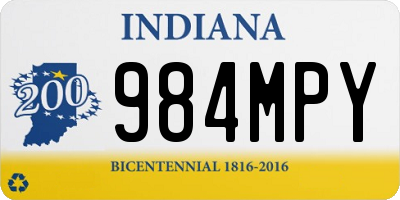 IN license plate 984MPY