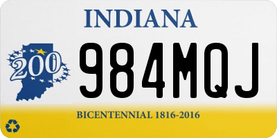 IN license plate 984MQJ