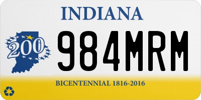 IN license plate 984MRM