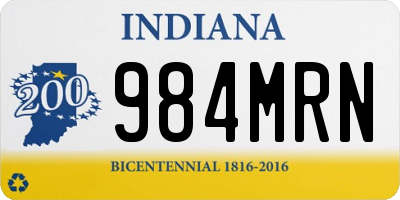 IN license plate 984MRN