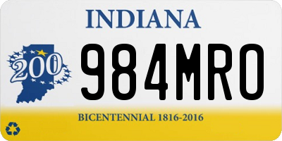 IN license plate 984MRO