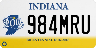 IN license plate 984MRU