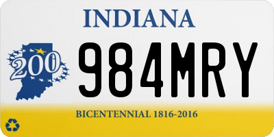 IN license plate 984MRY