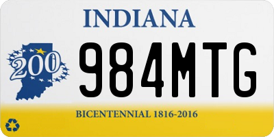 IN license plate 984MTG