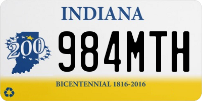 IN license plate 984MTH