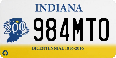 IN license plate 984MTO