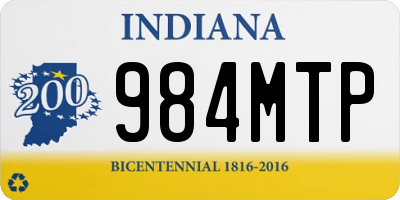 IN license plate 984MTP