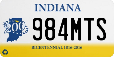 IN license plate 984MTS