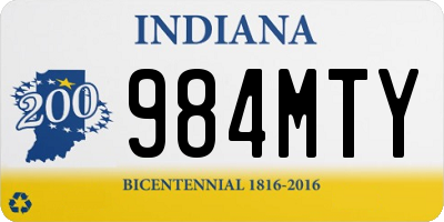 IN license plate 984MTY