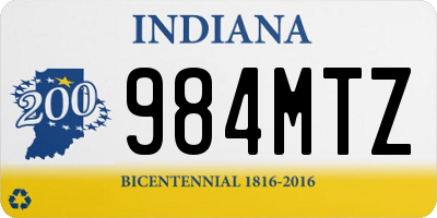 IN license plate 984MTZ