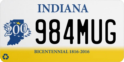 IN license plate 984MUG