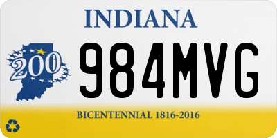 IN license plate 984MVG