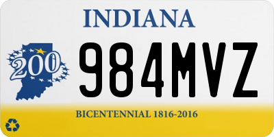 IN license plate 984MVZ