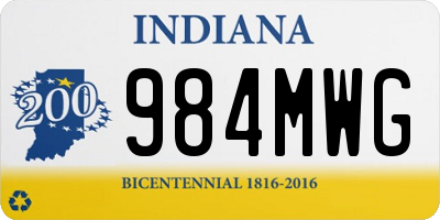 IN license plate 984MWG