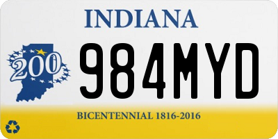 IN license plate 984MYD