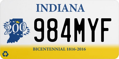 IN license plate 984MYF