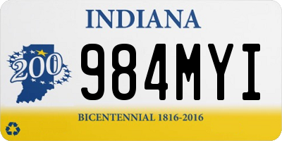 IN license plate 984MYI