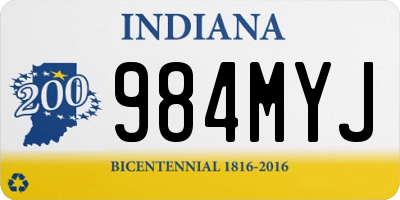 IN license plate 984MYJ