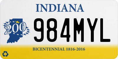 IN license plate 984MYL