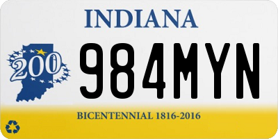 IN license plate 984MYN