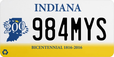 IN license plate 984MYS