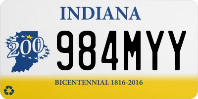 IN license plate 984MYY