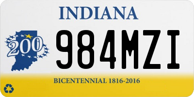 IN license plate 984MZI