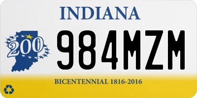 IN license plate 984MZM