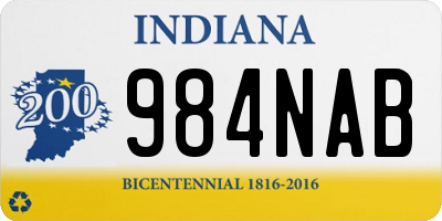 IN license plate 984NAB