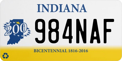 IN license plate 984NAF
