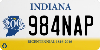 IN license plate 984NAP