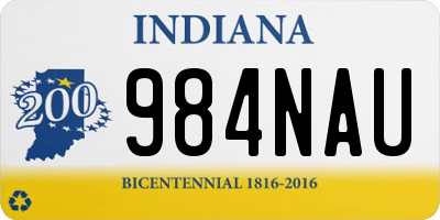 IN license plate 984NAU