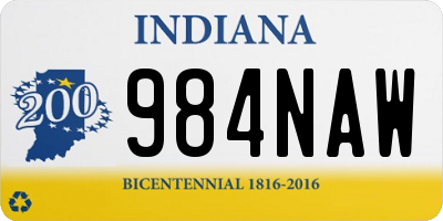 IN license plate 984NAW