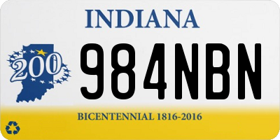IN license plate 984NBN