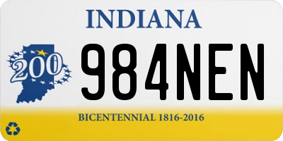 IN license plate 984NEN