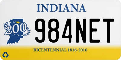 IN license plate 984NET