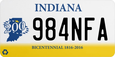 IN license plate 984NFA