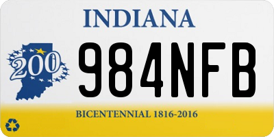 IN license plate 984NFB