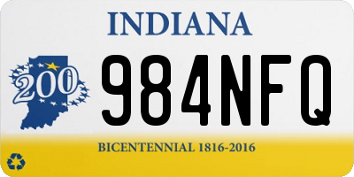 IN license plate 984NFQ