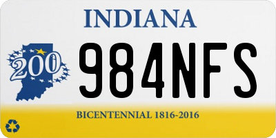IN license plate 984NFS