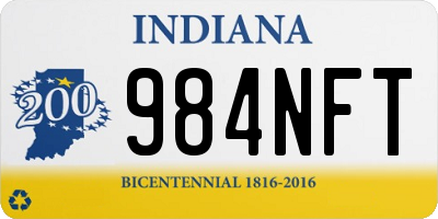 IN license plate 984NFT