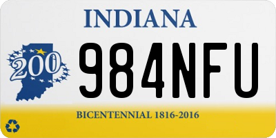 IN license plate 984NFU
